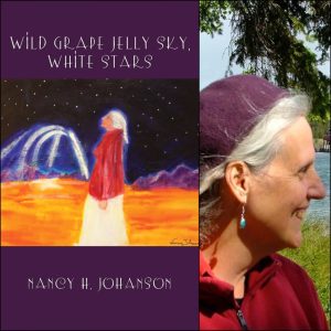 Wild Grape Jelly Sky, White Stars by Nancy H. Johanson